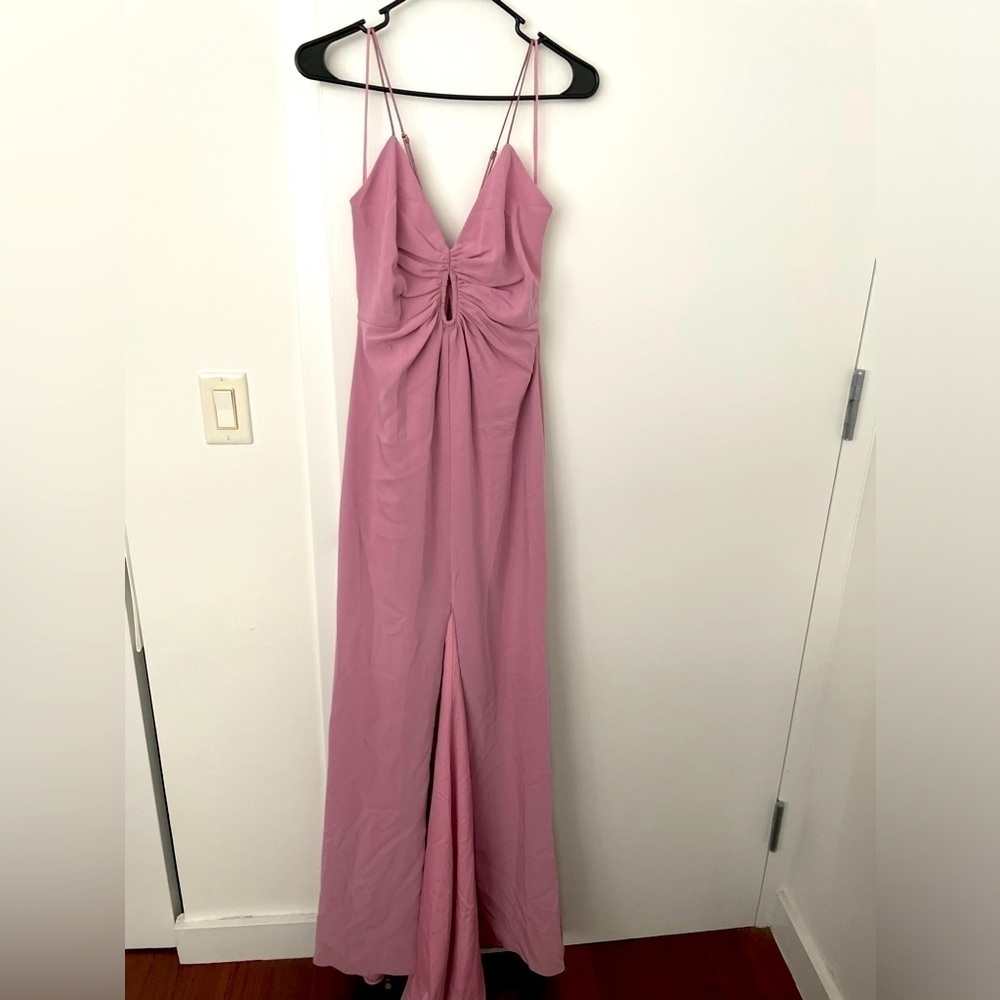 Cinq a Sept pink maxi gown dress NWOT
